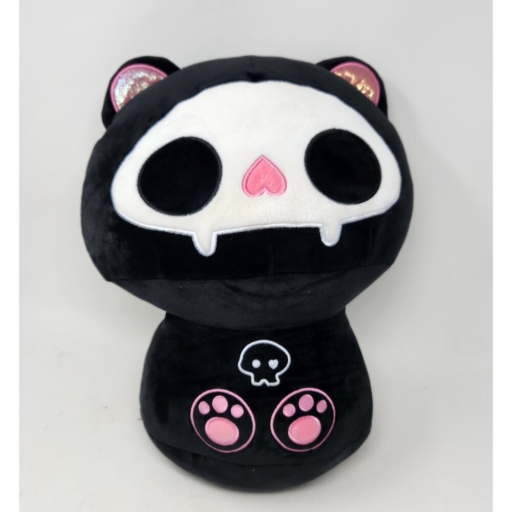 MeWaii Mushroom Family Bone Kiki Cat Kawaii Plush Pillow Squish Toy 16 inches